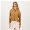 Caterina Lancini Camicia effetto stropicciato in raso con maniche lunghe