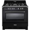 DELONGHI De Longhi MEM 965 NN ED Linea MasterCook Cucina a Gas Libera Installazione Forno Elettrico 5 Fuochi Griglie in Ghisa Classe energetica A Bruciatore Tripla Corona Programmatore Elettronico 8 Funzioni 90 cm Nero Brillante