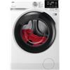 AEG Lavasciuga Kombi LWR7G856OB Serie 7000, 8 kg Lavaggio e 5 kg Asciugatura, Tecnologia ProSteam, DualSense, PreciseLoad, Silent System Plus, Vapore Refresh, 847x597x576 Bianco, Classe D