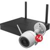 EZVIZ Kit Wireless Security System Ezviz Cs-Bw3844 - 4 Wifi Camera 4Mp H3C + Nvr Wifi 8 Canali