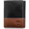 Timberland Nero Trifold Portafoglio in pelle da uomo D01388/08