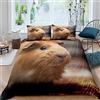 Homemissing Guinea Pig Copripiumino Simpatico Pet Theme Bedding Set Per Bambini Ragazzi Ragazze Bambini 3D Modello Animale Trapunta Ultra Morbido Lovey Cavy Biancheria Da Letto e Lino Singola Dimensione Cerniera