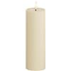 Deluxe Homeart Candela LED senza fiamma per interni - Crema - con vera fiamma ️ Tecnologia - Candela a batteria (5 x 15 cm) (RF-01---)