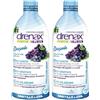 Paladin Pharma SpA Drenax® Forte Plus Mirtillo & Uva Set da 2 2x750 ml Soluzione