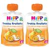 HiPP Biologico Frutta Frullata Pera e Mela con Mango Maracuja 2x90 g