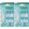 L'oreal Italia SpA Div. CPD Garnier Maschera Occhi SkinActive, Arricchita con Acqua di Cocco e Acido Ialuronico Set da 2 2x31,8 g