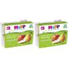 HiPP Biologico Mela Pera Frutta Grattugiata 2x4x100 g Pappa