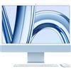 Apple iMac con Retina 24'' Display 4.5K M3 chip 8‑core CPU e 10‑core GPU, 256GB SSD - Blu [MQRQ3T/A]