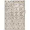 ELLE Decoration Howlite - Tappeto moderno per soggiorno, a pelo corto, motivo geometrico, morbido, glamour, effetto lucido, per soggiorno, camera da letto, corridoio, crema, 160 x 235 cm