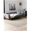 ELLE Decoration Tappeto di design Howlite, moderno, a pelo corto, motivo geometrico, morbido, glamour, effetto lucido, per soggiorno, camera da letto, corridoio, crema, 120 x 170 cm