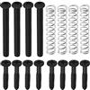 YINETTECH Set di 16 viti per pickup per chitarra, set di viti a molla per altezza pickup, viti per telaio pickup, molle per pickup, viti di montaggio per sostituire o aggiornare pickup doppi per