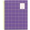 Miquelrius - Taccuino A5, Griglia 5 mm, Quaderno con copertina rigida, 100 fogli microforati, Quaderno A5 con 4 colori per organizzare, Carta Extra Opaca 70 g/m², 2 fori per l'archiviazione