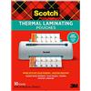 Scotch Sacchetti per plastificazione termica, cancellabili a secco, confezione da 50, 20 x 20 cm, fogli per lettere, finitura professionale trasparente (TP3854-50DE)