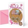 Cactus GmbH Cactus - Biglietto d'auguri per bambini, 1 pezzo, colore: Rosa
