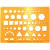 Studygraph by Graph'it - Normografo per disegno tecnico, mappa e schemi - Architectografo - Traccia-forma per disegno, in plastica resistente antiurto, 20 x 15 cm