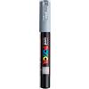 Posca uni-ball 186733 - Marcatore POSCA con punta tonda extra-fine, grigio