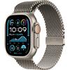 APPLE Watch Ultra 2 GPS + Cellular 49mm cassa in titanio naturale con Loop maglia milanese - Medium