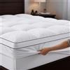 Autsel Topper Matrimoniale 160x200cm Extra-Morbido Topper Materasso di Microfiber Antiallergico e Facile da Pulire