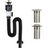 Husalsea Sifone Bidet Universale, Piletta Lavabo per Cucina e Bagno, Scarico Lavandino Cucina, Sifone Lavabo Bagno, Installazione Facile e Efficiente