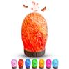 MFUNKE Lava Planet Lampada Diffusore di Aroma Umidificatore in Vetro per Oli Essenziali 200ml Silenzioso Cambio di Colori 7 LED Timer Spegnimento Automatico Senza BPA Lampada Profumo Ultrasuoni