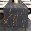 ViaElayu Runner da Tavolo Moderno Grigio Oro Primavera Marmo Texture Runner Tavola Centro Tavola Cucina Centrini Moderni Astratta Tovaglia per Tavolo da Pranzo Festa Cucina Soggiorno 40 x 140 cm