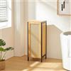 [en.casa] Mobile Portabiancheria con Coperchio Rimovibile Cesto in bambù per Bucato con Capienza 51 L Contenitore Rettangolare a Colonna 80 x 30 x 30 cm