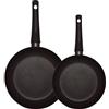 PINTINOX Prima Collection Black Set 2 Padelle Antaderenti Induzione Diametro 20-24 cm