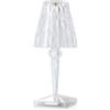 Kartell Battery Lampada da Tavolo 0.8 W, Cristallo, 12 x 26 x 12 cm, Trasparente