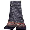 UK_Stone - Foulard in 100% seta, motivo fiori, Paisley, sciarpa da uomo, Taglia unica