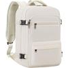 COOLIFE Mini Zaino bagaglio a mano/cabina da viaggio leggero per Ryanair Valigia Borsa da cabina 40x25x20 cm 20 litri Zaino con Scomparto (Bianco, 40×25×20)