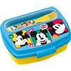 Topolino - Mickey Mouse Disney Topolino - Portapranzo in pvc con posate