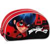 Miraculous - Le storie di Ladybug Miraculous Ladybug - Astuccio beauty case, mezzaluna con zip, 22cm