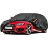 Kayme Telo Copriauto da Esterno Station Wagon, Compatibile con Audi A4 Avant (2004-2025), Copertura a 7 Starti per Impermeabile Anti UV Anti Vento Antipolvere, Telo Copri con Cerniera e in Cotone.