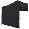 Abccanopy Parete SunWall per gazebo istantaneo, 2,3 x 2,4 m, solo 1 parete laterale, senza telaio e parte superiore, nero