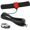 Dewfigs ㅤ Antenna DAB per Auto con Connettore SMB, Antenna DAB per Autoradio Adesiva per Finestrino, Cavo 3 Metri, Compatibile con Radio Digitali Pioneer, Kenwood, JVC, Alpine - Migliora la Ricezione Radio (B)