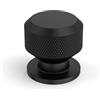 Amerdeco 10 pezzi Pomelli per Mobili Nero rotto per Mobili da Cucina Pomelli per Mobili Rotondo maniglie con vite pomelli per cassetti UK0068