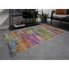 -LUXOR- living Tappeto per soggiorno Polino, design vintage, tappeto a pelo corto, stampa digitale, design intramontabile, 80 x 150 cm, Multi