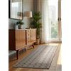 ELLE Decoration Howlite - Tappeto moderno a pelo corto, motivo geometrico, morbido, glamour, effetto lucido, per soggiorno, camera da letto, corridoio, 80 x 240 cm