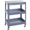 HAKU, blu, in metallo - dimensioni: L 50 x A 75 x P 32 cm, stile: moderno