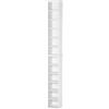 HOMCOM Set 2 Mobile Librerie porta Scaffale CD e DVD a 12 Ripiani regolabili, Totali per 204 CD, in Legno, 21x22.5x88.5 cm, Bianco|Aosom Italy