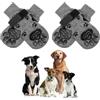 Sinirttou Calzini per Cani Antiscivolo, 4 Pezzi Scarpe da Neve per Cani, Calzini da Antiscivolo per Cani,Proteggi Zampe Calzini Controllo Trazione per Cani di Taglia Piccola e Media (L, Grigio)