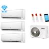 FERROLI Giada M condizionatore trialsplit dc inverter in pompa di calore 9000+9000+9000 btu codice prod: 2CP001HF(3) 2CP001SF