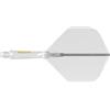 CUESOUL ROST 77 Asta e Volo Freccette integrati, Forma Standard Grande, Set di 3 (Serie di Colore Trasparente)