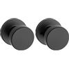 Kwikset 97402-854 Pismo Keyed Entry Door Knob Featuring SmartKey Security, Round, Iron Black