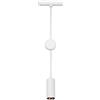 BRILONER - Sistema a binario Luxtrail Luce a sospensione LED, Bianco caldo, regolabile in altezza, Accessori, Luce a binario, Lampade, Plafoniera, Plafoniera, 130x1200x42 mm (LxHxP), Bianco