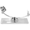 Avalon Jamonero giratorio Prosciutto Basculante Girevole Inox AA100-001-0006, Argento, 50 x 18 x 20.5 cm