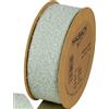 Halbach Seidenbänder Teddy - Nastro decorativo in tessuto, larghezza: 40 mm, lunghezza: 10 m, per fai da te e cucire, colore: verde salvia