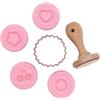 PME Set di 6 Stampi a Embossare per Biscotti Farciti con Marmellata di San Valentino