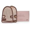 waschies Set di 2 guanti da massaggio, delicati e profondi, pulizia del corpo e peeling, tutti i tipi di pelle, riutilizzabili, lavabili, massaggianti delicati sulla pelle con lato esfoliante ramie,