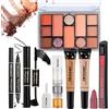 FantasyDay Set di Trucchi, FantasyDay Kit di Bellezza Cosmetici Kit per Occhi, Viso e Labbra - Natale Regalo Xmas Makeup Gift Set con Correttore, Rossetti, Lucidalabbra, Palette Ombretti, Mascara, Trousse, Fard